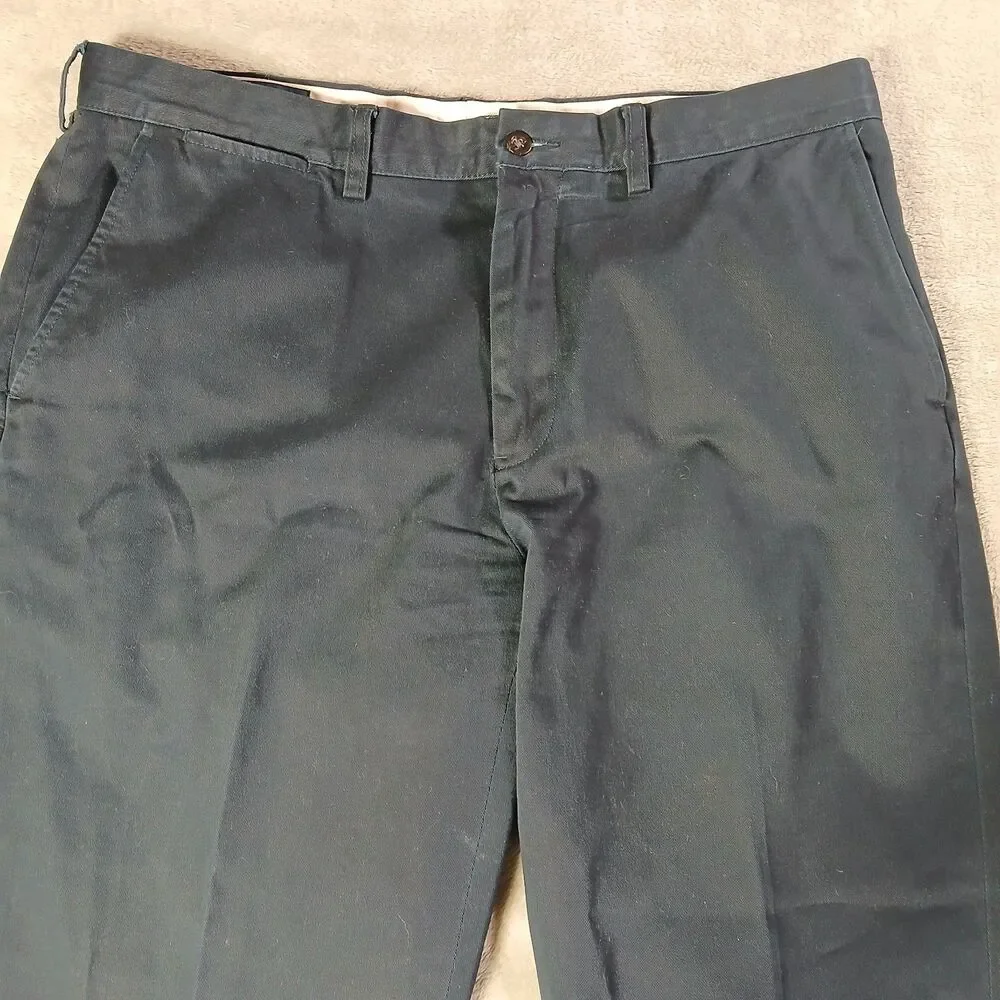 Polo Ralph Lauren Mens 36x28 Navy Blue Cotton Preston Chino Pants Preppy Classic